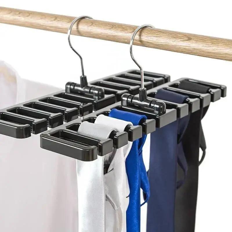 New Creative Multi-functional Belt Storage Rack Tie Belt Hanger Wardrobe Belt Rotating Organizer Rack Scarf Hanger Home Closet