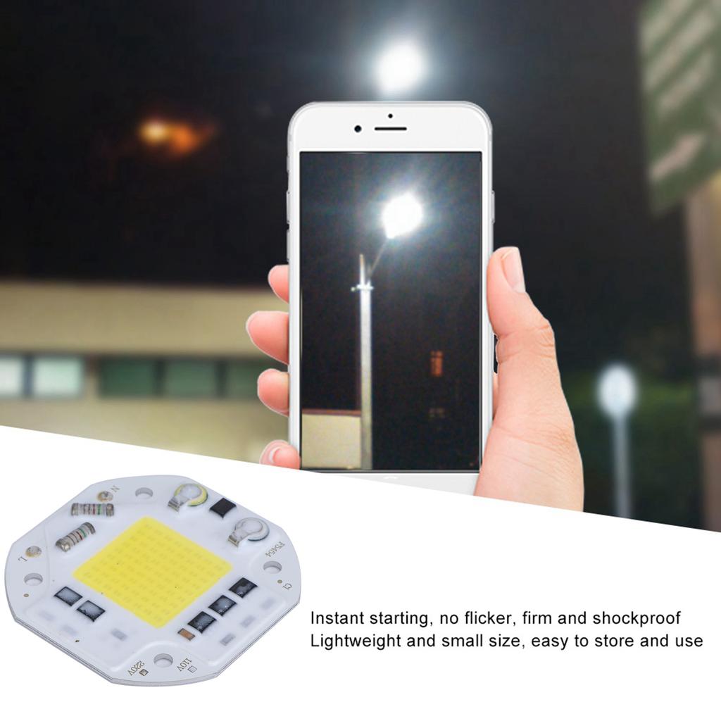 AC220V 50W Integrated Chip Light Source High Bright COB Bead Bulb Warm White