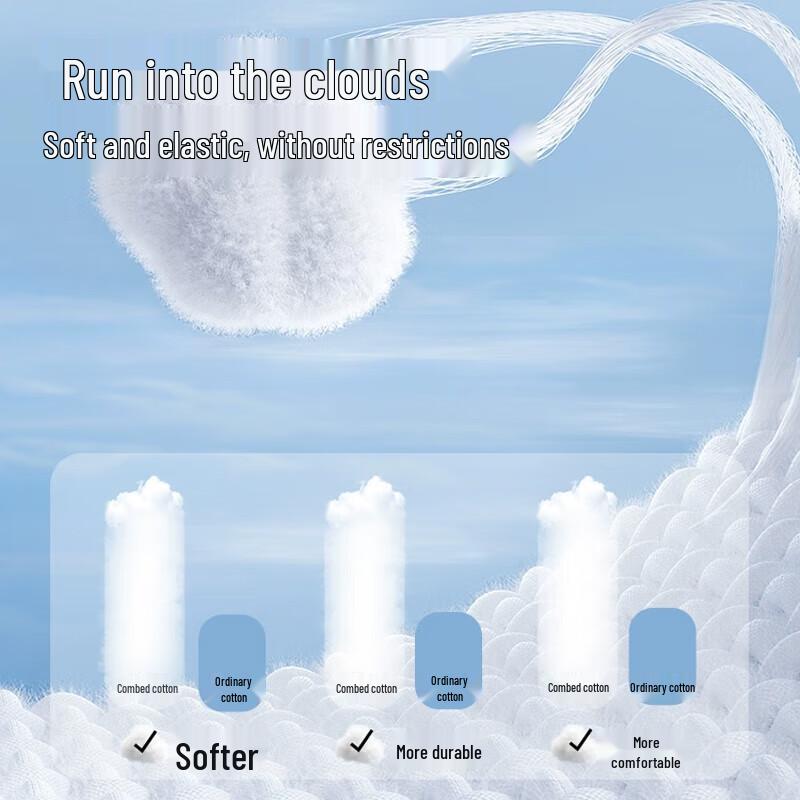 Мужские молодежные боксеры-брифы Bairui из чистого хлопка