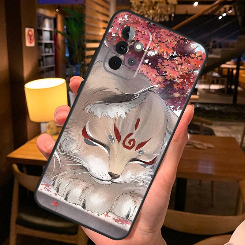 Китсунэ Лиса Японское Искусство Чехол для Телефона Для Samsung A51 A71 A50 A70 A13 A23 A33 A53 A12 A22 A32 A42 A52 A54 A34 A14 Обложка