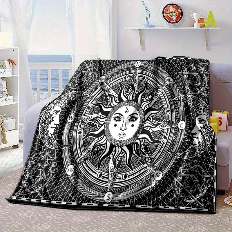 Astrological Symbols Mandala Blanket Flannel Blanket Throw Blanket Sofa Cover Blanket Soft Premium Blanket Picnic Blanket Tv Blanket Gifts
