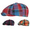 Ht3591 Berets 2021 New Men Women Beret Cap Vintage Plaid Octagonal Newsboy Cap Male Female Artist Painter Beret Hat Ivy Flat Cap