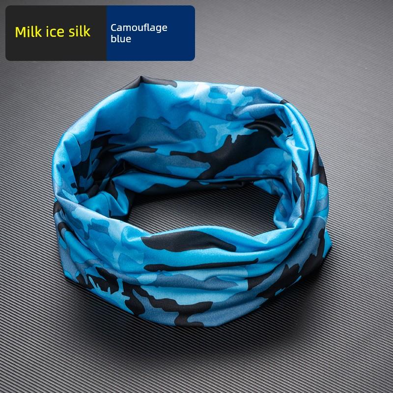 Summer Ice Silk Sun Protection Mask for Men and Women, Cycling Headscarf, Uv Face Scarf, Neck Scarf, Cycling Equipment, Neck Cover