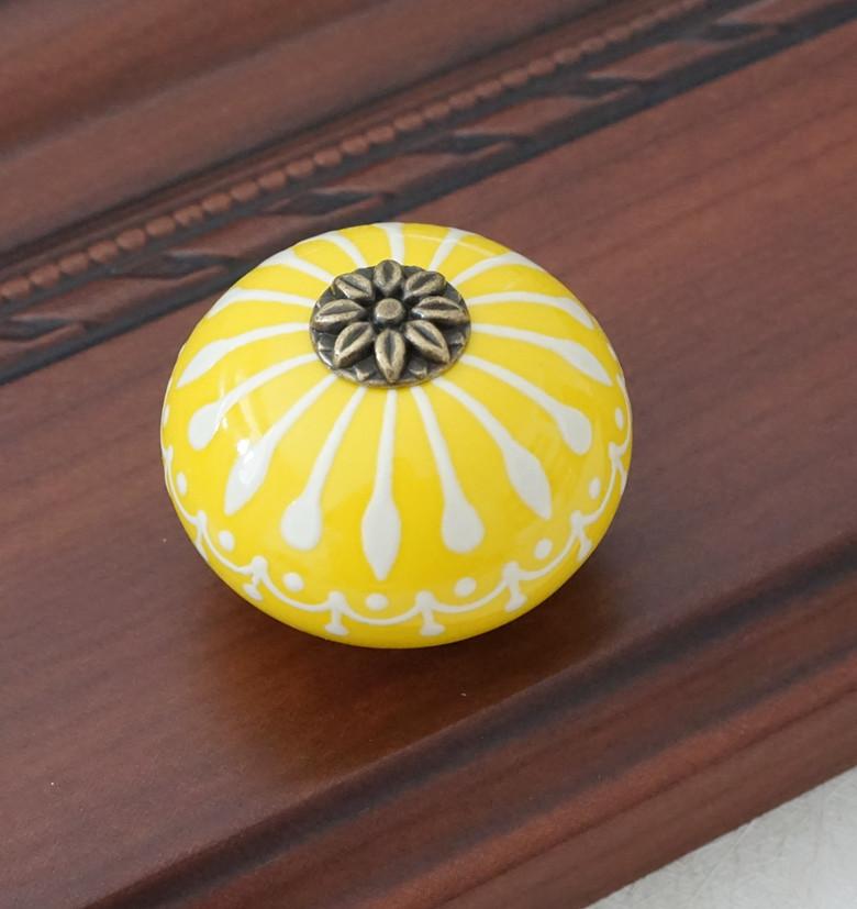 Керамическая ручка / Ручки для комода, белые, синие, ручки для шкафов / Уникальная ручка для кухонной двери, мебельная фурнитура