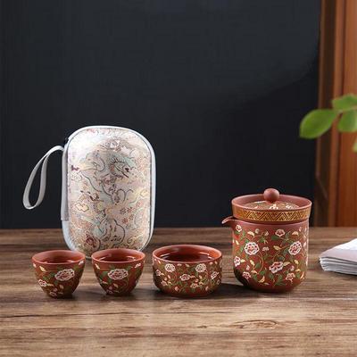 Шанци Портативный Дорожный Чайный Набор из Исинской Глины