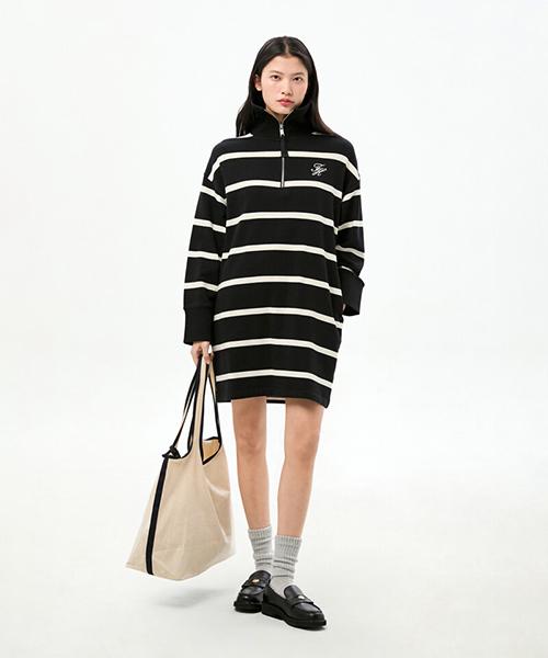 Платье из махровой ткани с логотипом TOMMY HILFIGER (T22G0Tdr032Wt10Au)
