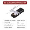 Double Wire Plug In Connectors Screwless Quick Dual Wire Terminal Block Suitable For Hard Wires