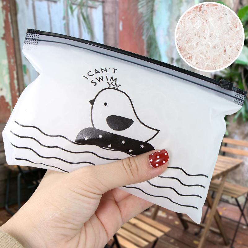 1000 шт./упак. Милые одноразовые эластичные резинки для волос для девочек, держатель для хвостика, резинка, детские аксессуары для волос