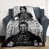 Mugshot Men Four Seasons Blanket Customized With Your Name Lightweight And Warm Perfect Gift For Home Office Camping Sofa Travel Beach Durable