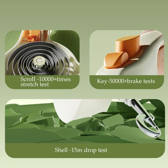 Поводок-рулетка для собак 9,84 фута, поводок для выгула собак с одноручным тормозом, поводок для мелких и средних собак и кошек