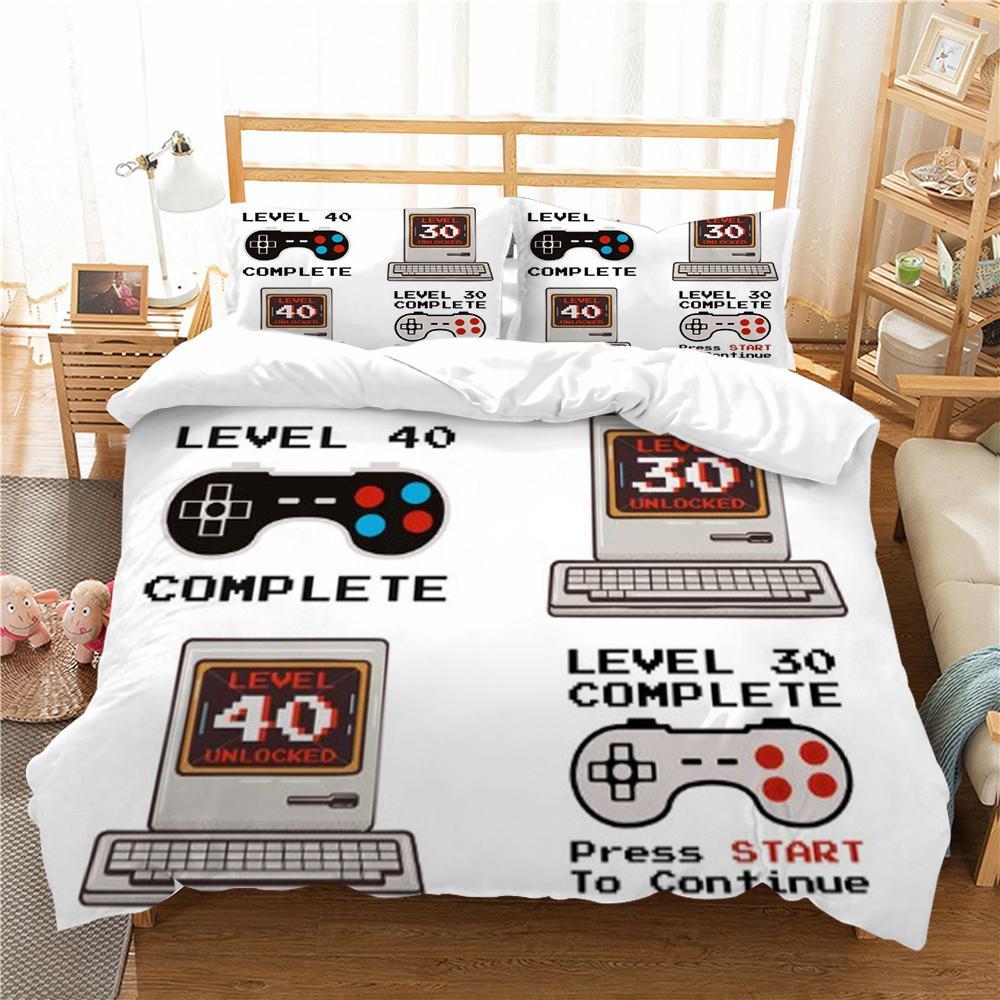 Gamer 3D пододеяльник, одеяло, комплект постельного белья, домашний декор, спальня, мягкий интересный пододеяльник из микрофибры