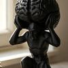 Настольная фигурка, напечатанная на 3D-принтере, Маленький Мужчина с Мозгом, Скульптура для Декора Полки в Гостиной, Спальне, Офисе