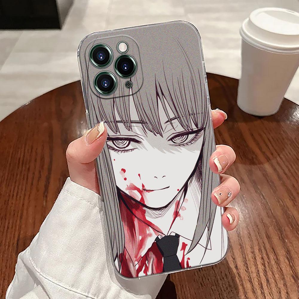 Бензопилы Человек Макима Мультяшный Чехол Для Apple iPhone 17 16 15 14 13 12 11 Pro Max 16 Plus 16E 17Air 17Pro Чехол Для Телефона Funda