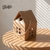 Cute Hollow Out Gift Boxes 10PCS House Shape Cardboard Candy Boxes, Window Design Containers Aromatherapy Packaging with Portable Rope, Decorative for