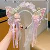 Cute Flower Butterfly Mermaid Elf Headband Princess Hair Accessories For Little Girls Lolita Hanfu Dress Up