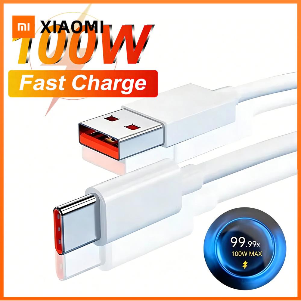 Xiaomi 100 Вт Турбо Быстрая Зарядка Type C USB Кабель Для Xiaomi 17 Pro Max Redmi Note 15 Pro Plus POCO F8 Ultra M8 X8 Pro Линия Быстрой Зарядки