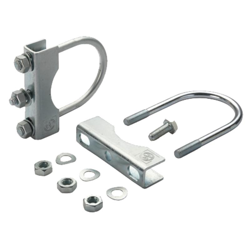 Set of clamps for 60 round pipe