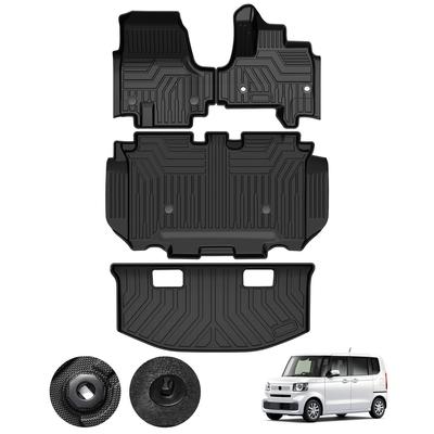 Kotesoto Honda Новый JF5 JF6 JOY Напольный коврик Второй коврик Коврик багажника NBOX JF5 JF6 Автомобильный коврик Полный комплект Багажный лоток JF5 JF6 JOY Грузовой коврик Материал TPE Пятно