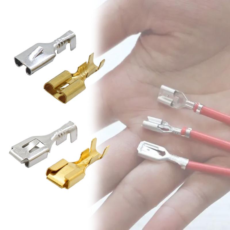 Electronics Tinned Copper Spade Terminal Connectors For Automotive Applications