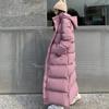 Модное пуховое женское пальто с хлопковой подкладкой, парки, свободная длинная зимняя куртка с капюшоном, женская одежда, теплая верхняя одежда больших размеров