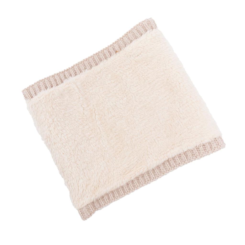 Мужской и женский корейский стиль, однотонный шейный платок, модный для пар, флисовая подкладка, утеплитель для шеи, толстый зимний теплый вязаный шерстяной шейный платок