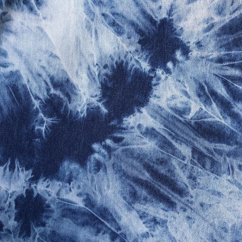 50x170 см Стиранная джинсовая ткань тай-дай для шитья своими руками Плотная хлопковая ткань для пальто Одежды Стиранный Разноцветный Дизайнерский Материал