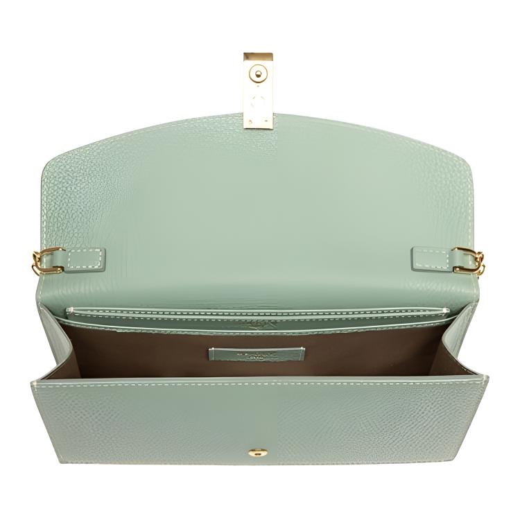 Bally Кожаная мини-сумка через плечо Lilith Lock Женские сумки Зеленый 6239059