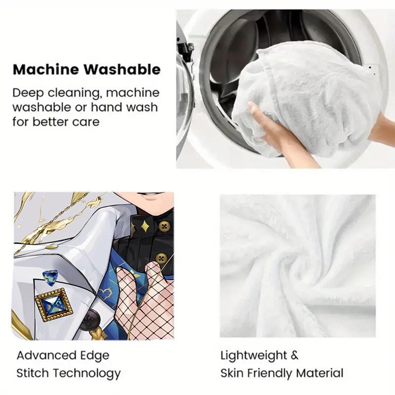 Nijisanji En Luxiem 2D Flat Pattern Flannel Blanket High quality All Seasons Warmth and Comfort Perfect for Christmas Gifts.DMT0925144