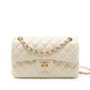Diamond-shaped Chain Bag A High-end Single-shoulder Crossbody Bag with A Small Cowhide Design