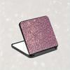 Lightweight Pocket Mirror Rhinestone Decor Rhinestone Mirror Foldable Mirror  Daily Makeup