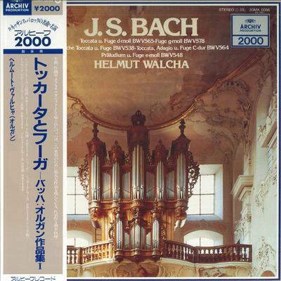Виниловая пластинка ХЕЛЬМУТ ВАЛЬХА Бах Токката и фуга ре минор B 20MA0056 ARCHIV Япония Obi Классика Б/у
