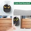 Cute Owl Wireless Doorbell Weatherproof IP55 1000 Feet Long Wireless Range