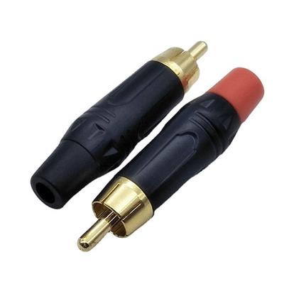Гальваническое покрытие Электрофорез RCA Аудио Видео Штекерный Разъем С Позолоченной Головкой AV Лотос Музыкальный Звук RCA Штекер Разъемы для Динамиков