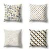 Polyester Pillow Case Decoration Home Gilt Printing Pillow Case Waist Cushion Cover Car Cushion Head Cushion Cover