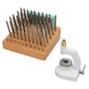 Watch Repair Staking Tool Press Set Watchmaker Jewelling Punching Kit with 50 Punches 10 Stakes