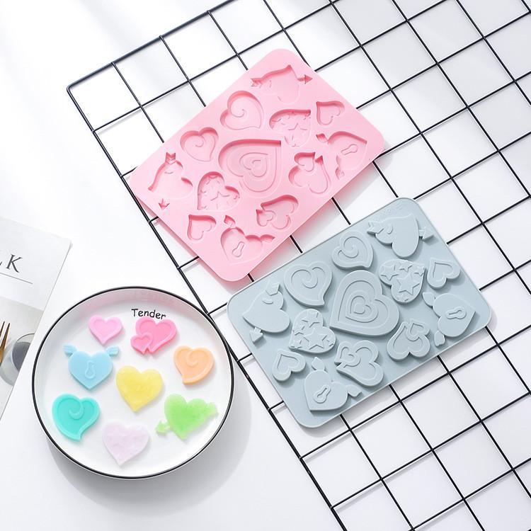 Love cuit Chocolate Epoxy Soft Candy Baking Silicone Mould