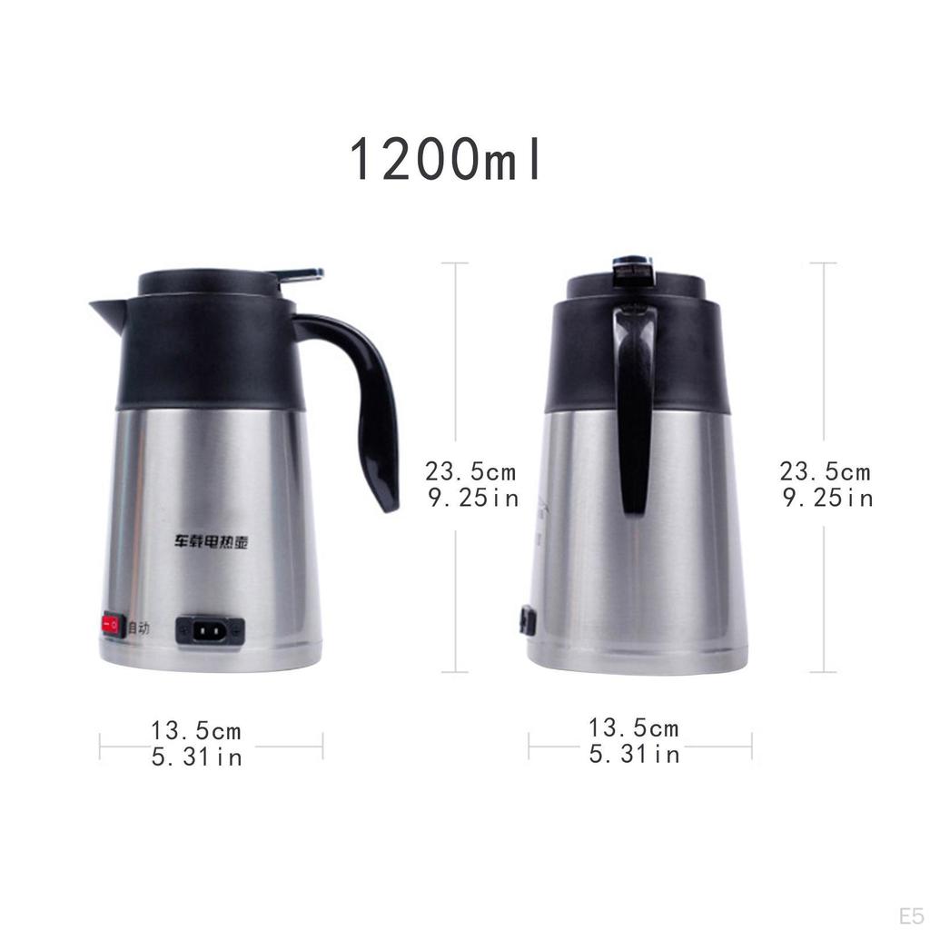 Автомобильный электрический чайник 1,2 л портативный для воды для кемпинга на открытом воздухе