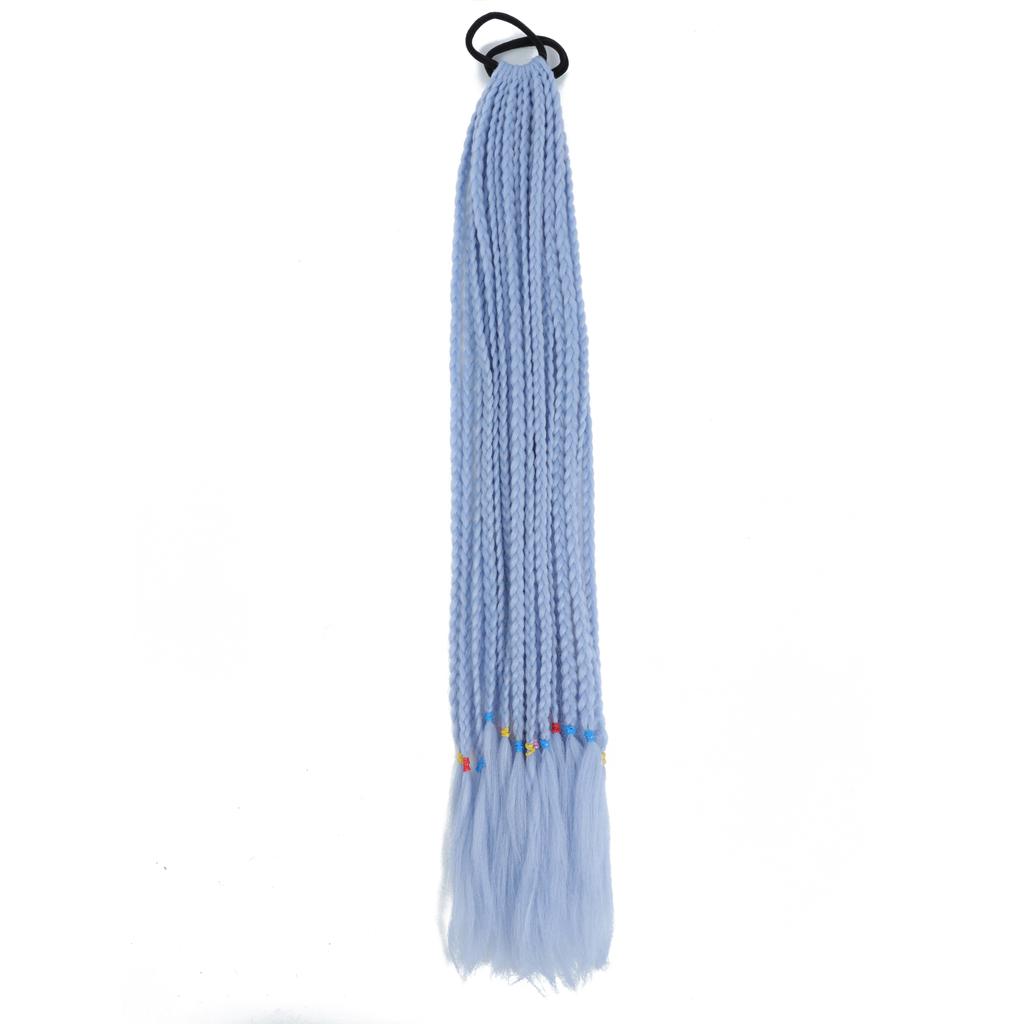 Синтетические цветные косички для наращивания волос резинки радужные косички парики аксессуары для женщин девочек вечеринка косплей праздничный наряд