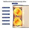 Массажер для спины и шеи с инфракрасным подогревом, электрическая подушка для массажа плеч и ног, глубокое разминание тканей для талии, ног, плеч, женщин и мужчин