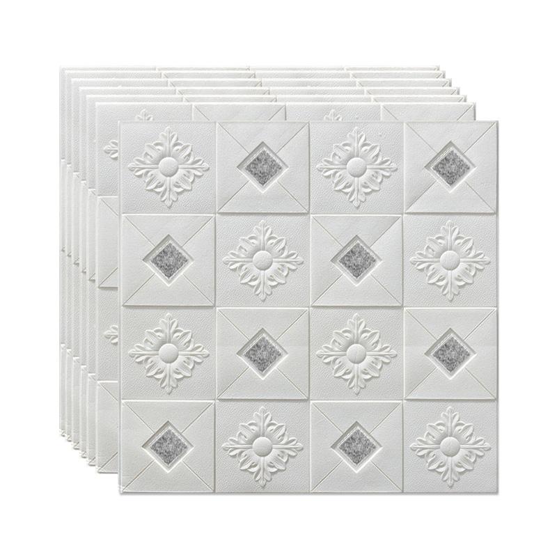 3D стерео наклейки на стену, самоклеящиеся потолочные декоративные панели большого размера, пенопластовые обои для гостиной, домашний декор