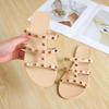 Тапочки Rivet женские летние туфли на открытом воздухе новые туфли Rivet Crystal Shoes Jelly Shoes женские сандалии тапочки на плоской подошве Chanclas Mujer