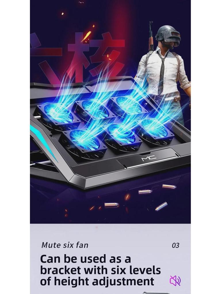 Gaming Laptop Cooling Stand: Foldable Radiator Bracket for Desktop Use