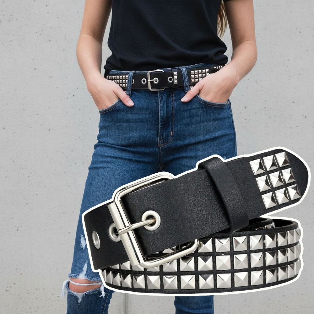 PU Material Women's Leather Belt Needle Buckle Casual Waist Belt Pants Decoration