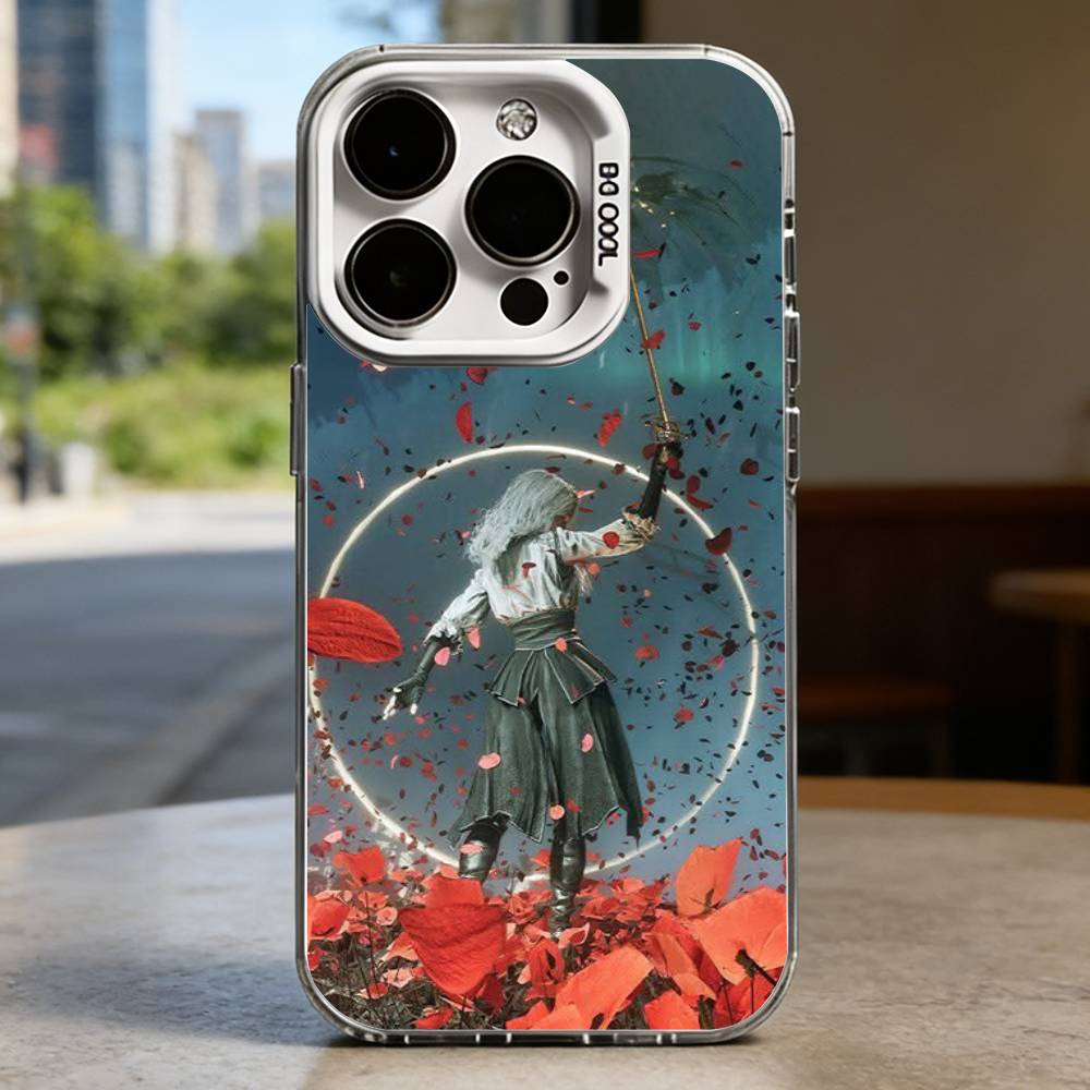 Игровой C-Clair Obscur Expedition 33 Белый Ударопрочный Чехол для Телефона Для iPhone 16,15,14,13,12,11,Pro,XS,Max,Plus,Mini,SE