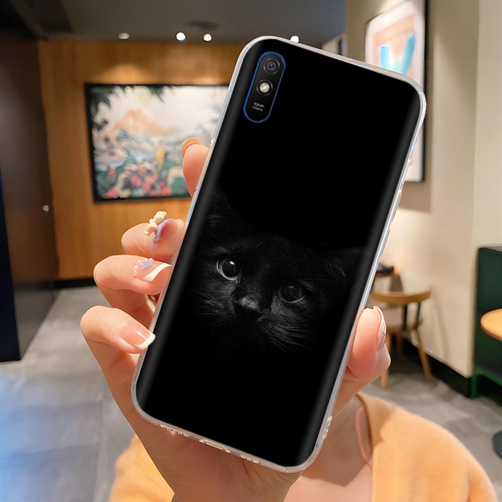 Чехол для Redmi 9A Милый корпус Для телефона Redmi 9AT Чехол для телефона Прекрасный мультяшный Мягкий ТПУ Прозрачный силиконовый бампер Для Xiaomi Redmi 9A