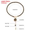 Trendy Black Love Heart Fritillary Necklace Classic Alloy Flannel Wrapped Choker Luxury Fashion Star Tassel Necklace Women