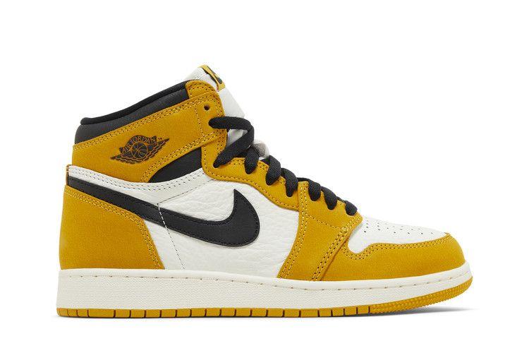 Jordan 1 Ретро High OG Желтый Охра (GS)