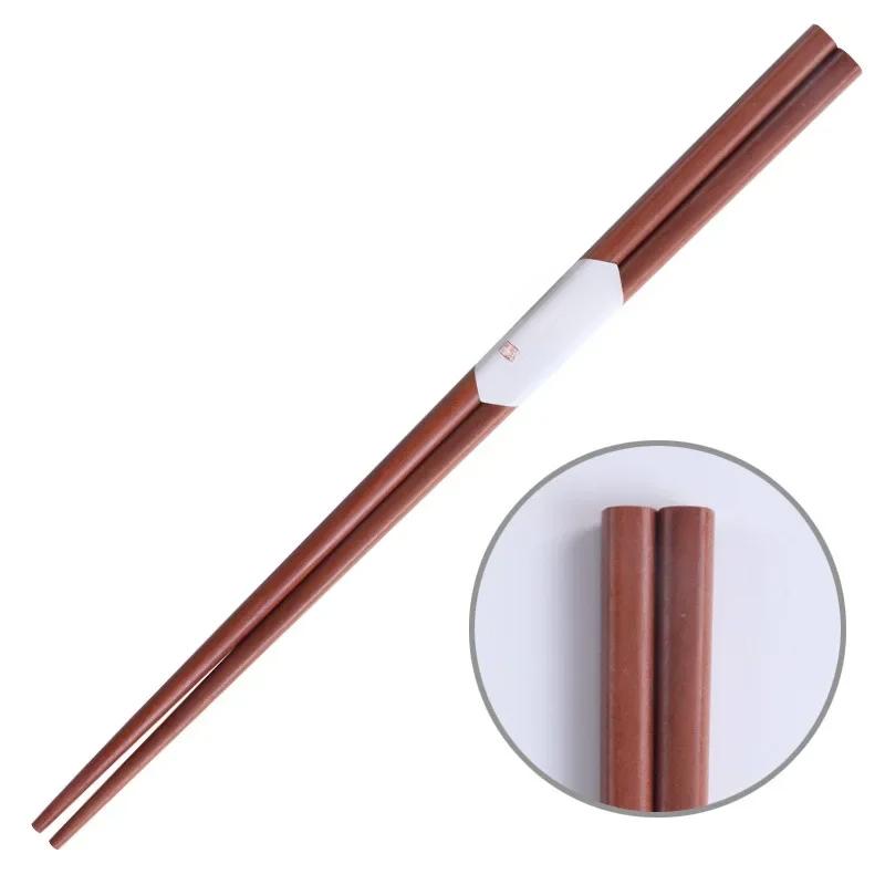 Handmade Japanese Natural Chestnut Wood Sushi Chopsticks Set Value Gift Sushi Chinese Food Tie Line