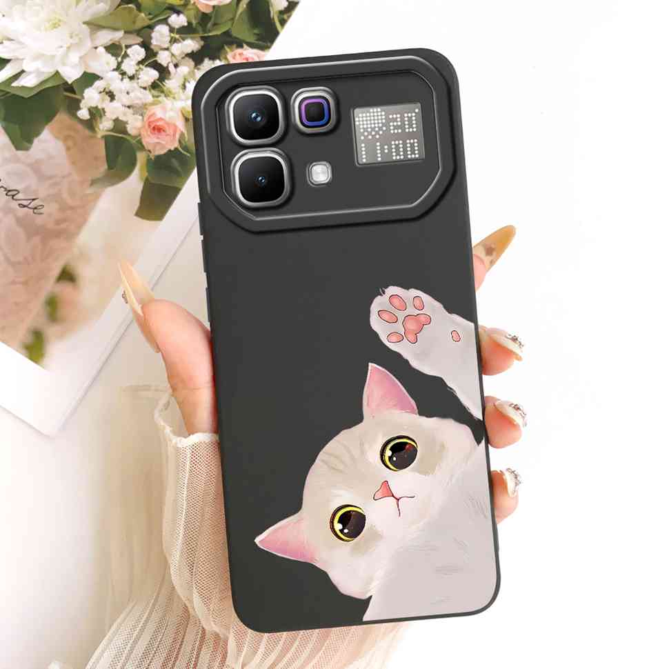 New For Infinix Note 60 Pro 5G X6878 Case Paint Cat Flowers Silicone Cover For Infinix Note 60 5G 6.78" X6879 Phone Cases Bumper
