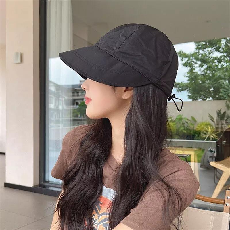 Women Ladies Summer Wide Brim Foldable Sun Hat Anti-Uv Beach Visor Caps Hats